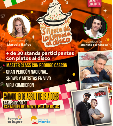 3era. Fiesta de la comida al disco en Monte