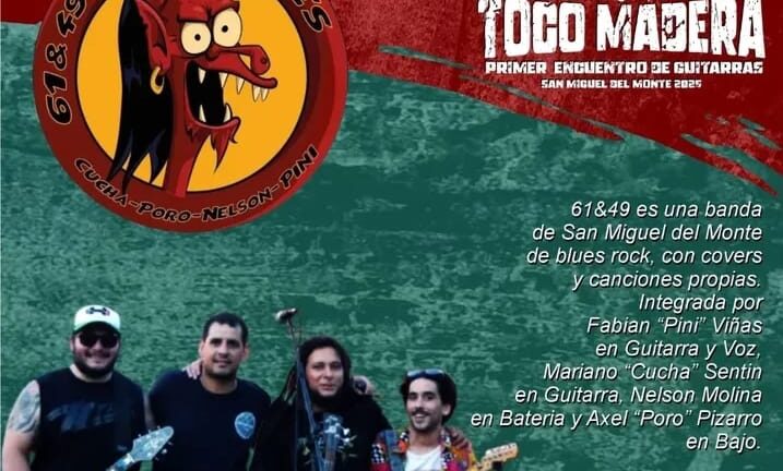 Toco madera: 1er. encuentro de guitarras en Monte