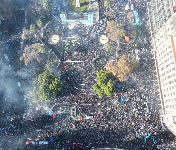 Imágenes de la movilización del 18/6.