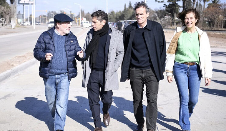 Kicillof y Katopodis habilitaron obras de mejora de la Ruta Provincial N°40