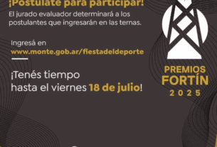 Premios Fortín 2025 el premio a los deportistas que se destacaron el año 2024