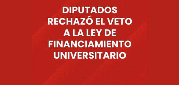 ASÍ SE RECHAZÓ EL VETO AL FINANCIAMIENTO UNIVERSITARIO