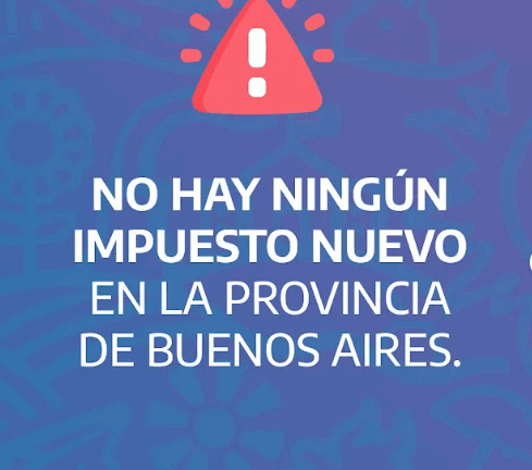 No hay ningún impuesto nuevo en la Provincia.