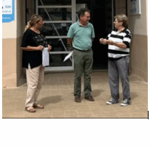 Visita de autoridades del Consejo Escolar a la EES N°3 de Abbott